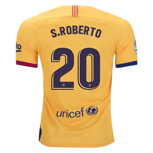 Camiseta Barcelona NO.20 S.Roberto 2ª 2019-2020 Amarillo